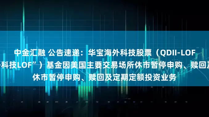 中金汇融 公告速递：华宝海外科技股票（QDII-LOF）（场内简称“海外科技LOF”）基金因美国主要交易场所休市暂停申购、赎回及定期定额投资业务