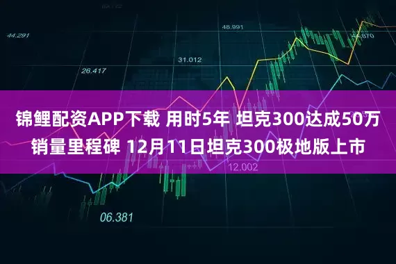 锦鲤配资APP下载 用时5年 坦克300达成50万销量里程碑 12月11日坦克300极地版上市